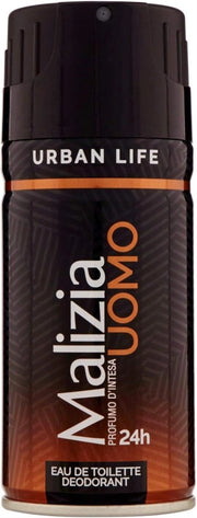 SET 6 PZ MALIZIA DEODORANTE SPRAY UOMO 150 ML URBAN