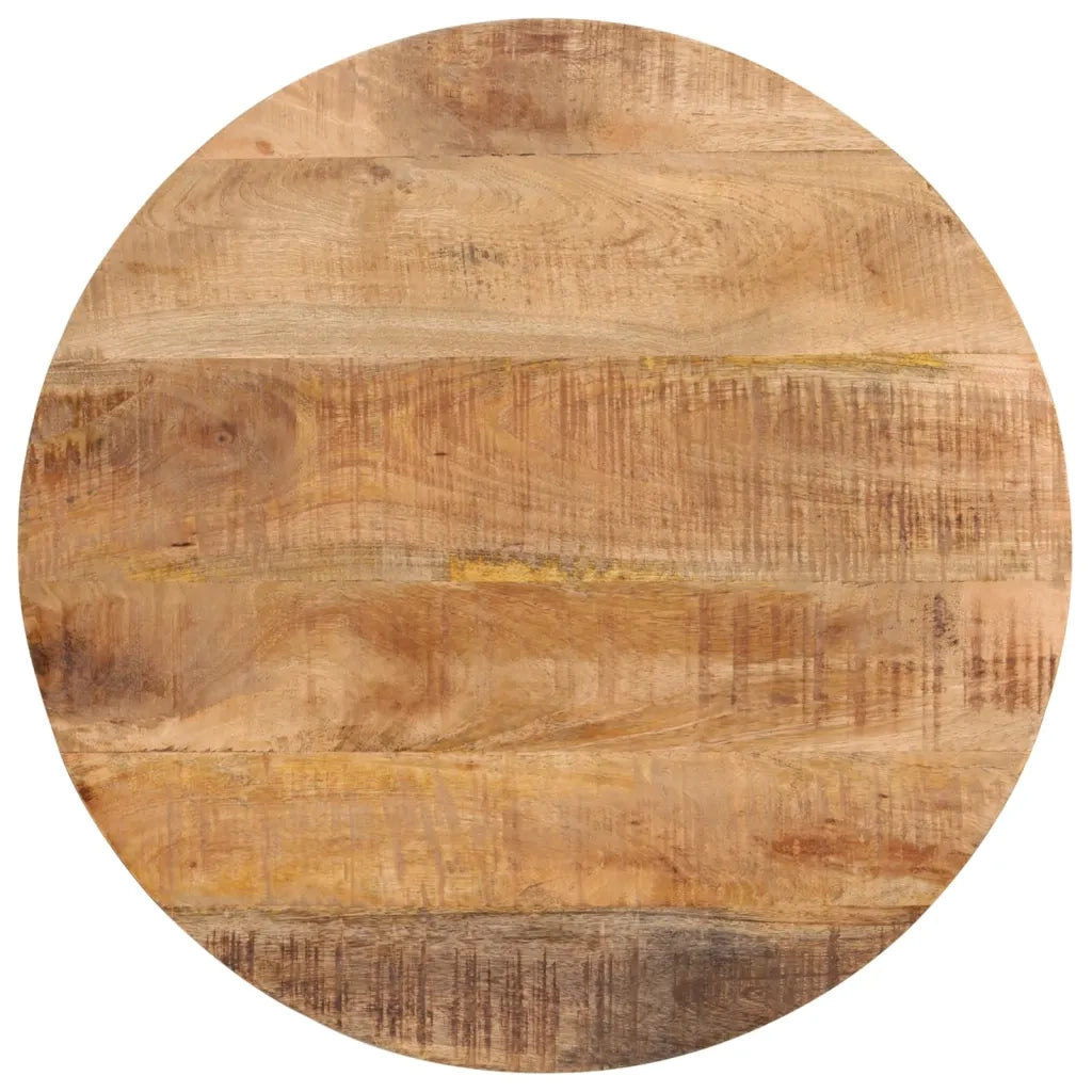 Tavolino da Salotto 54x54x35 cm Legno Massello Mango e Ferro 371968