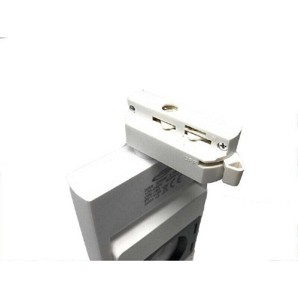 Trade Shop - Faro Proiettore Led Cob X Binario 30w Luce 6500k 4000k 3000k Orientabile F30w-5a -