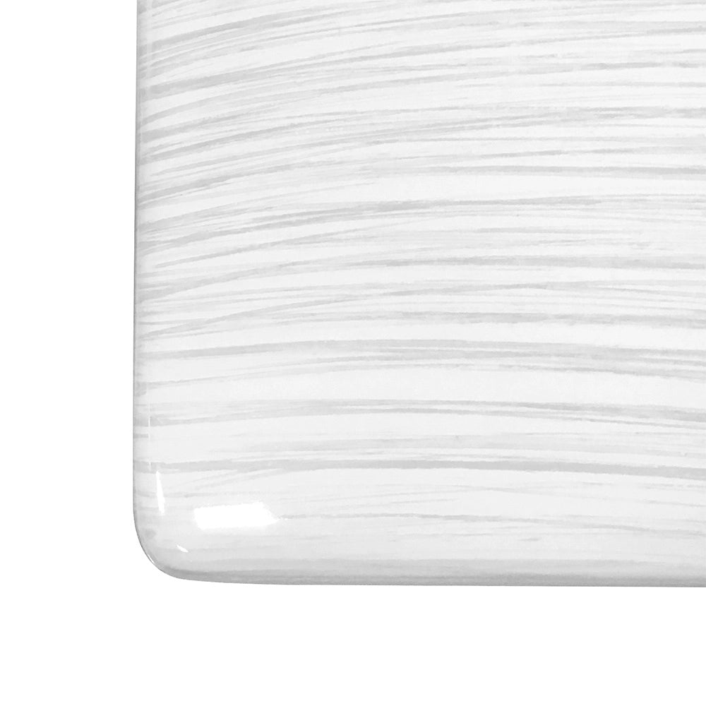Portascopino WC Bianco In Ceramica Bianca Lucida E Manico Acciaio Inox Cuba