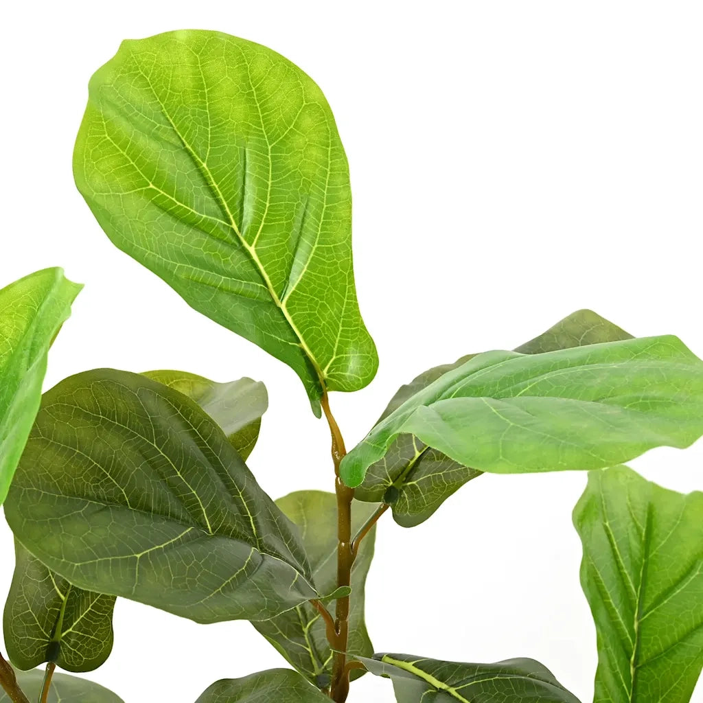 Albero di Ficus Artificiale 48 Foglie 165 cm Verde