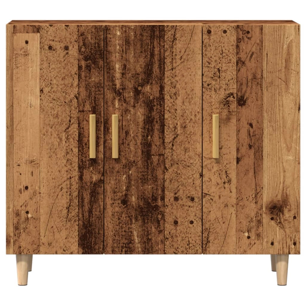 Buffet credenza cassettiera armadio mobile contenitore organizer cucina soggiorno salotto legno vecchio 90 x 34 x 80 cm legno ingegnerizzato marrone 02_0036614