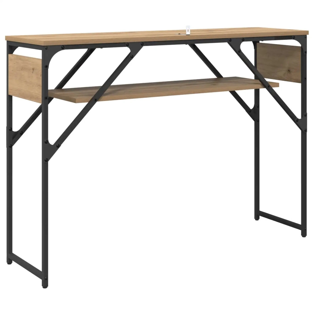 TavoloConsolle Rovere artigianale 105x30x75cm Legno multistrato