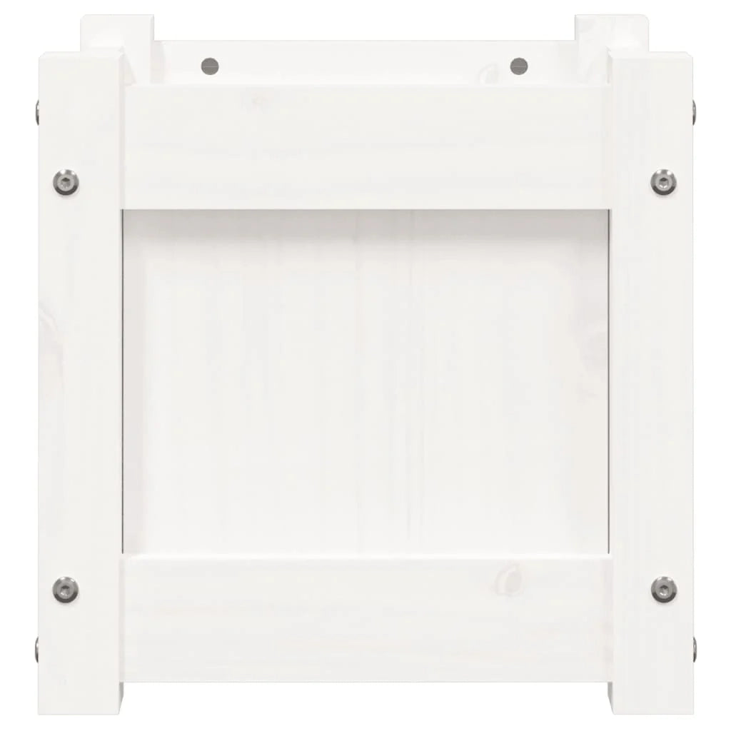 Fioriera aiuola rialzata fioriera aiuola giardino terrazza set da 2 legno massello di pino bianco 02_0039035