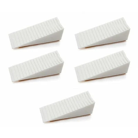 BL FERMAPORTA A CUNEO ADESIVO BIANCO 8 PZ*- PLASTIMETAL- 5,0 blister