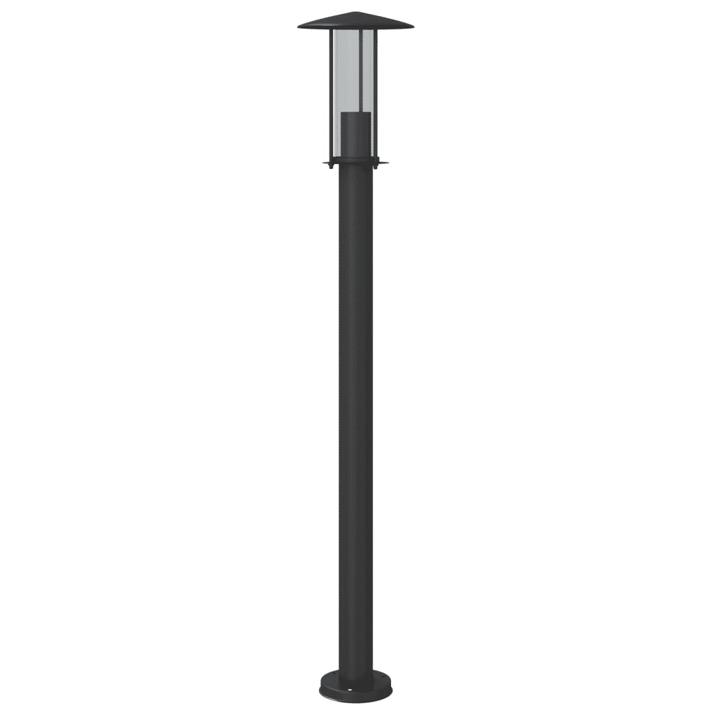 vidaXL Lampada da Terra per Esterni Argento 100 cm in Acciaio Inox