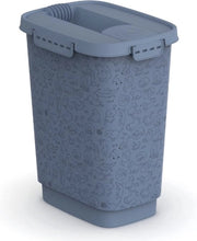 Contenitore alimentare per animali domestici 10l con coperchio, Polipropilene (PP) BPA-free, blu, 10l (24,3 x 17,9 x 32,2 cm)