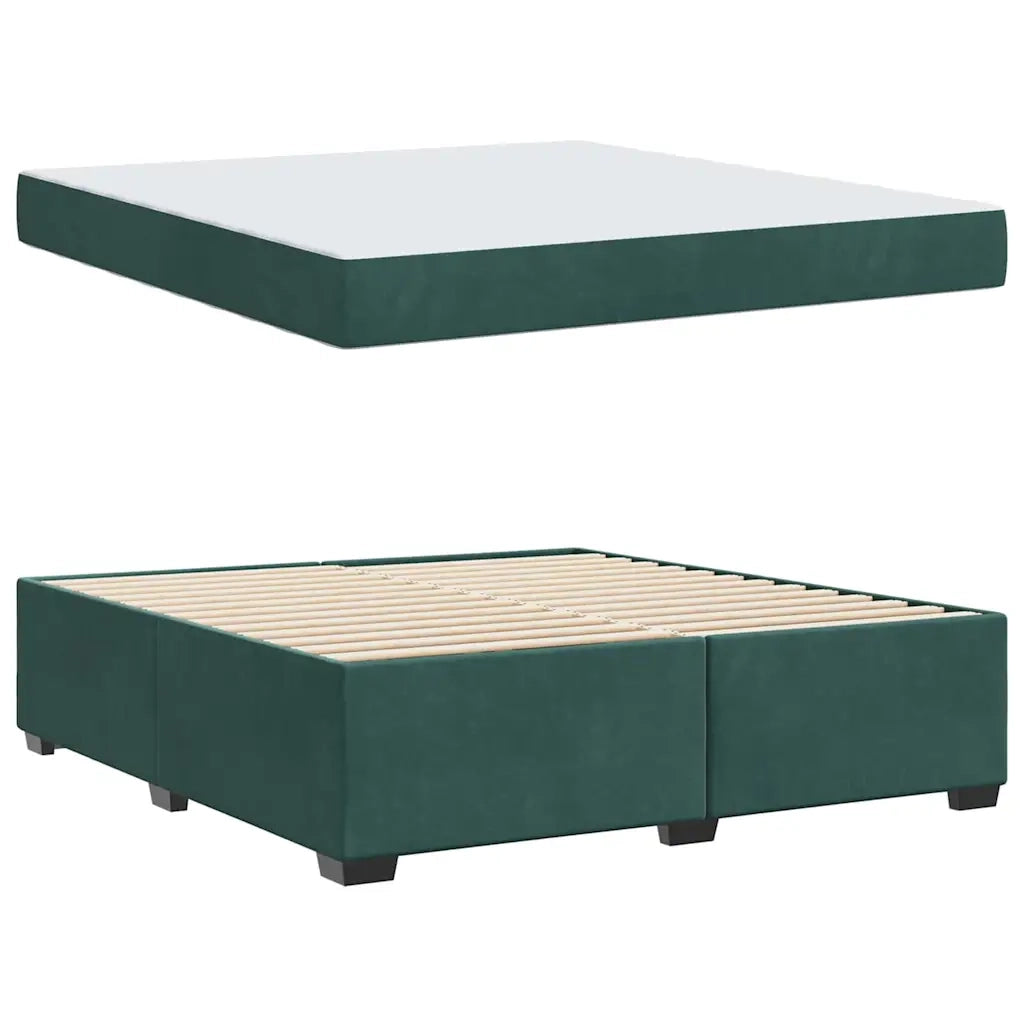 Struttura del letto Verde Scuro 180 x 200 cm Tessuto 3399305