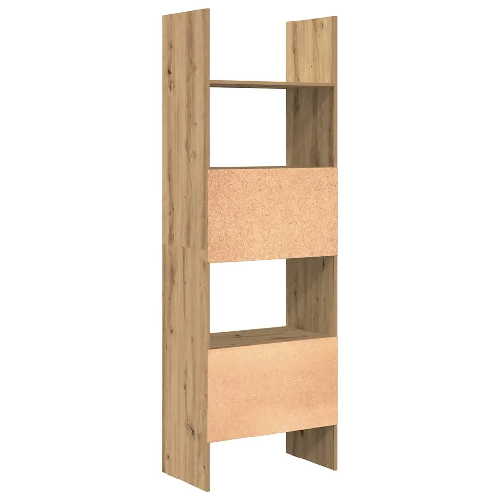 vidaXL Armadio per Libri rovere artigianale 60 x 35 x 180 cm