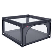 Box resistente sicuro per bambini, Centro attivit¨¤ con cancelli di sicurezza ventose pareti a rete Grigio scuro-Cancelletti di sicurezza