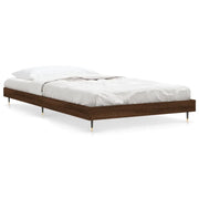 Letto singolo | Letto per adulti | Giroletto senza Materasso Rovere Marrone 90x190cm in Truciolato