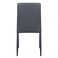 Sedia Cammie 41x50x91 h cm in Similpelle Grigio scuro