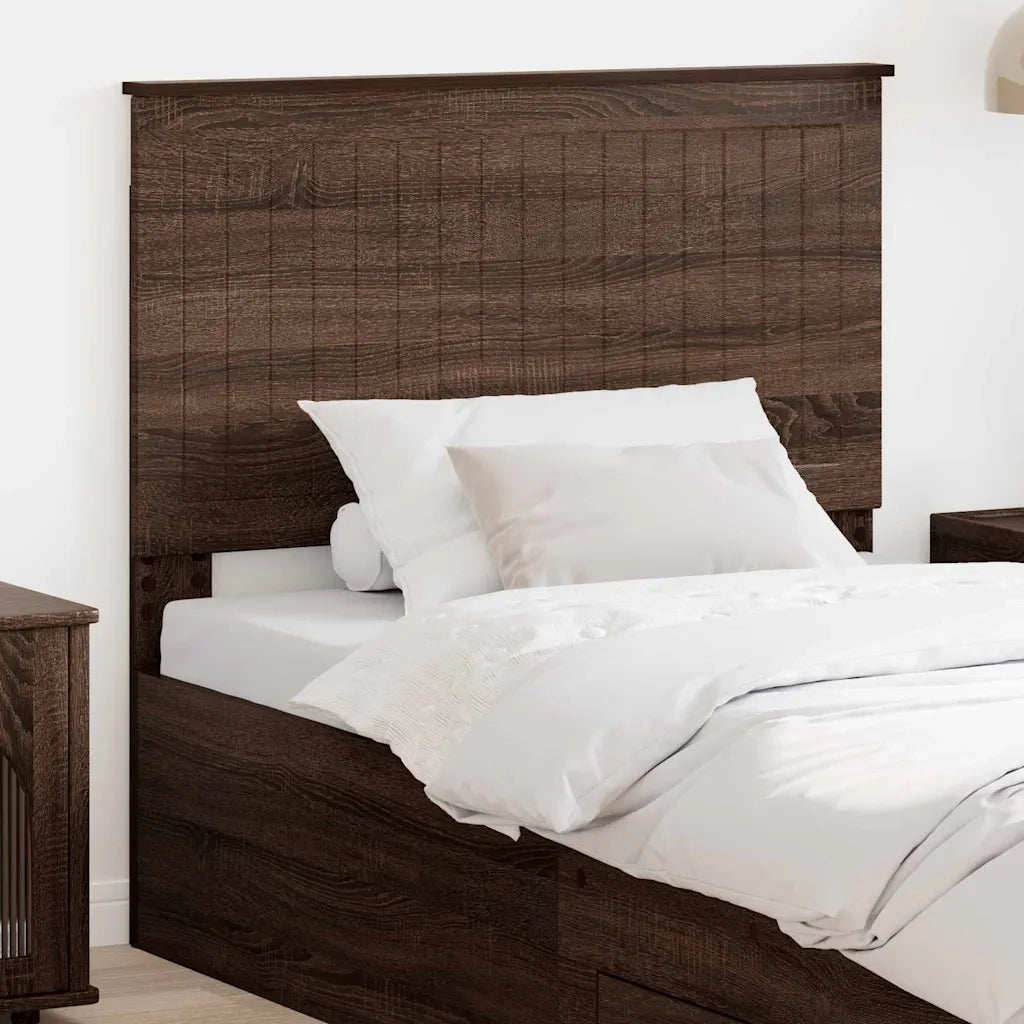 Testiera-Testata-Testiera Decorativa Rovere Marrone 100 cm Legno multistrato 423872