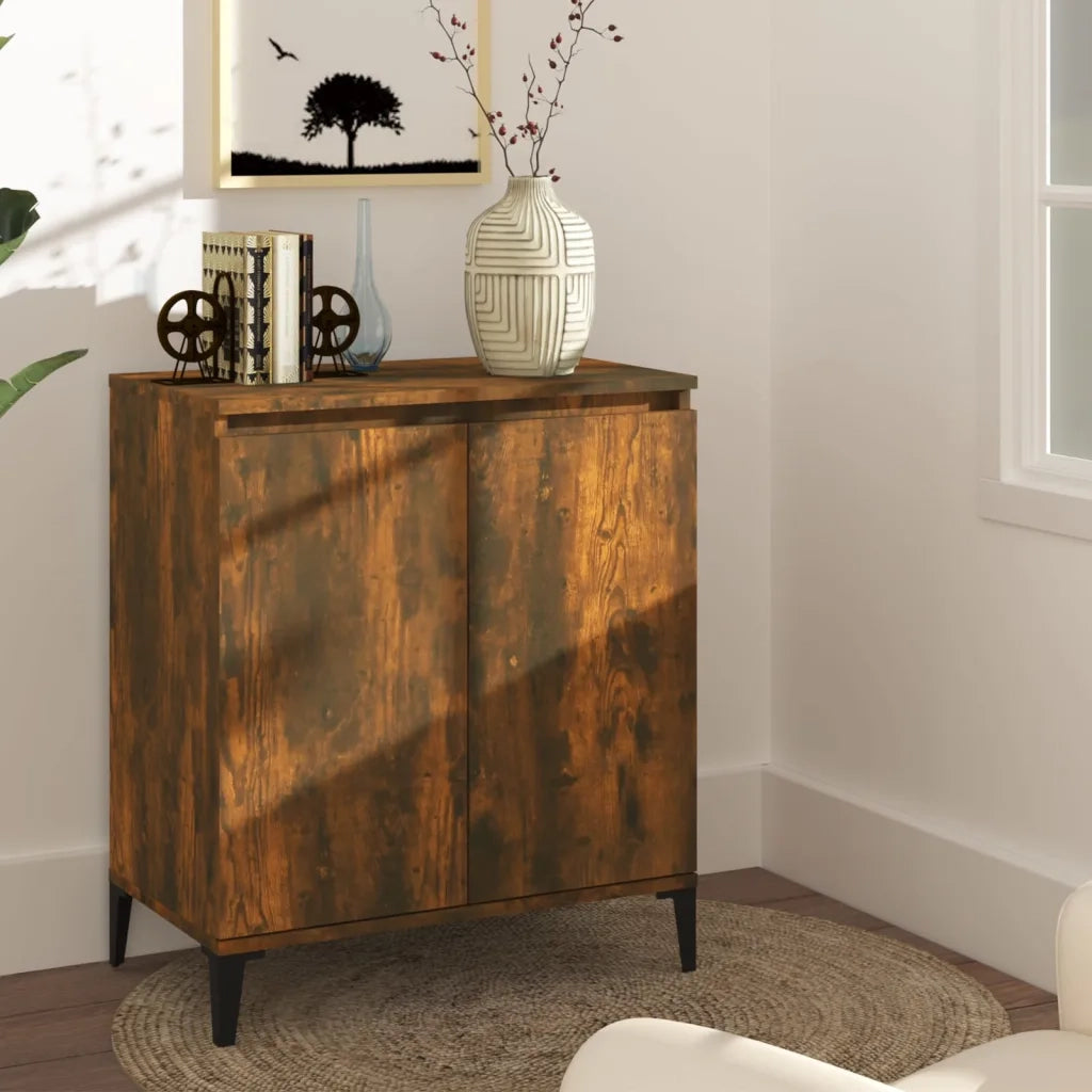 Credenza-Buffet-Armadio da cucina Rovere Fumo 60x35x70 cm in Legno Multistrato 746547