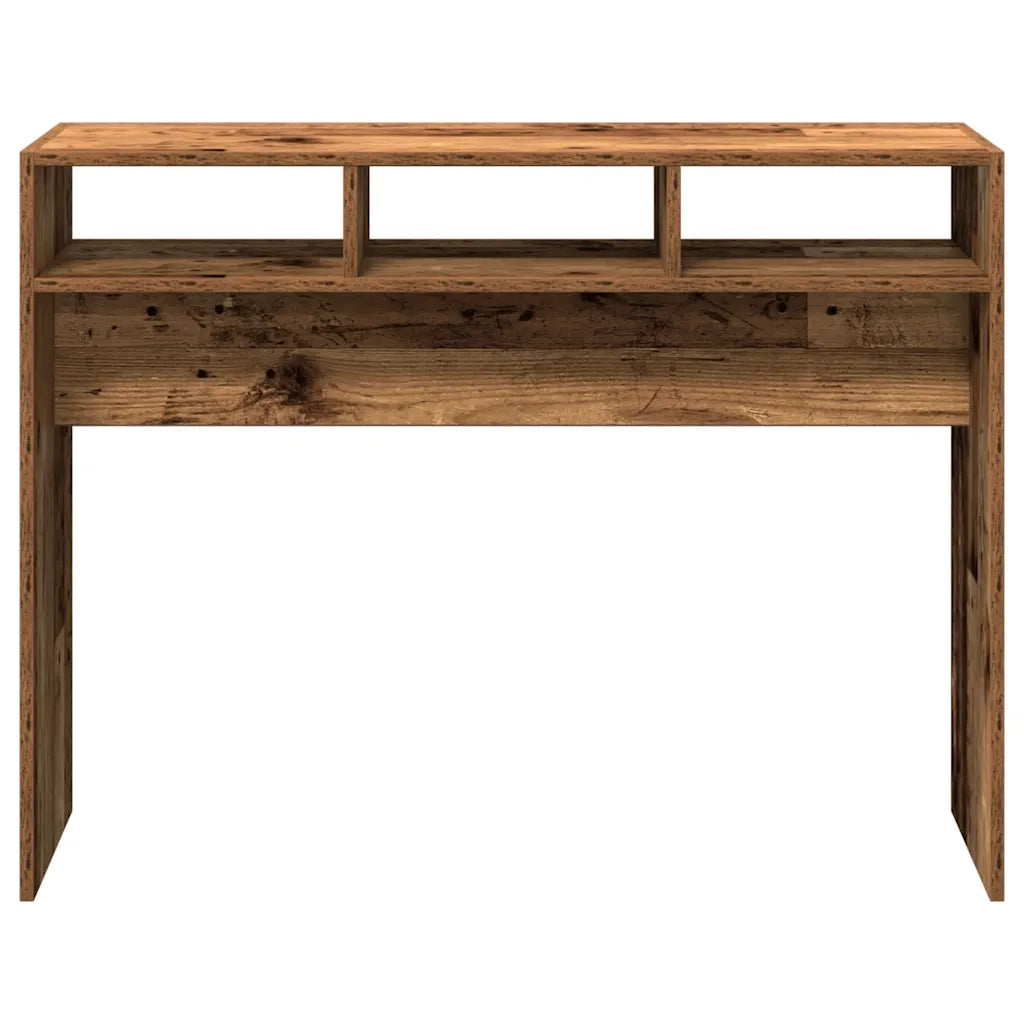Tavolino Consolle | Tavolo d'Ingresso Legno Antico 105x30x80 cm in Truciolato