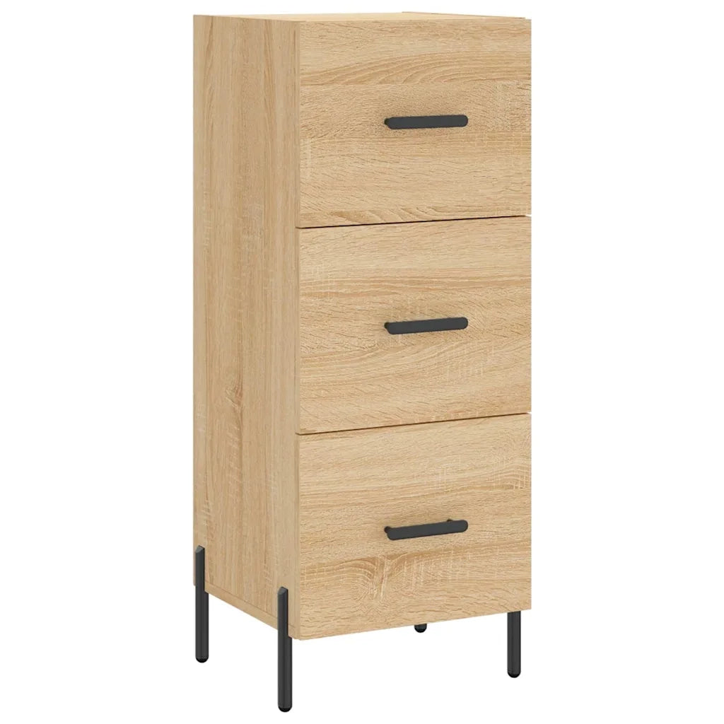 Credenza-Buffet-Armadio da cucina Rovere Sonoma 34,5x34x90 cm in Legno Multistrato 511374