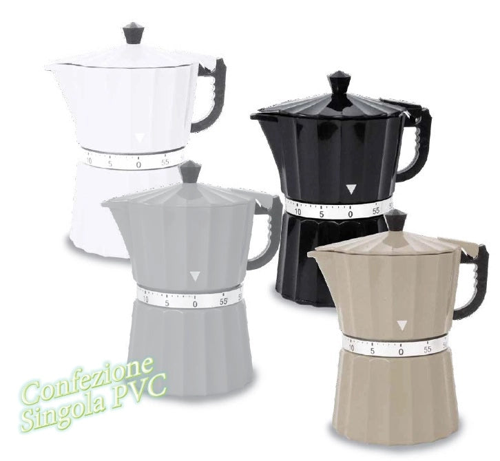 Timer da cucina forma Caffettiera Caffè Moka 4 Colori