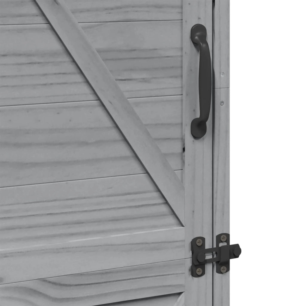 Capanno da Giardino Grigio 59,5 x 56 x 176,5 cm 42033478