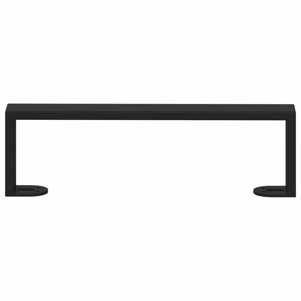 Piedini per mobili 12 pcs Nero 341 x 40,5 x 100 mm Ferro 864809