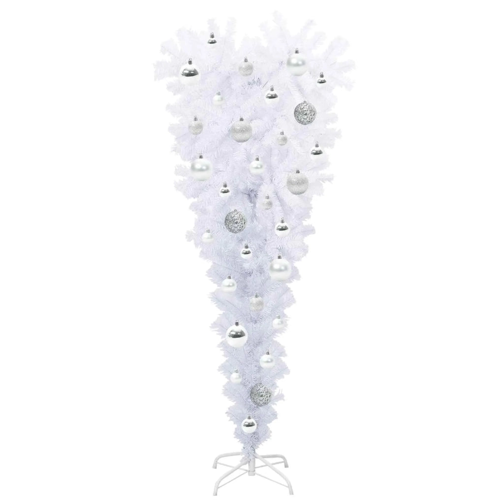 Albero di Natale artificiale Bianco 120 cm PVC e Acciaio 3426693