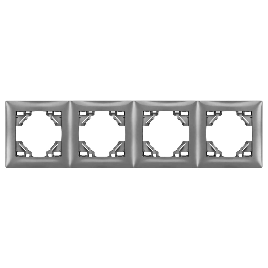 Placca Quadrupla Per Prese Oste Jnh016-4f Grey