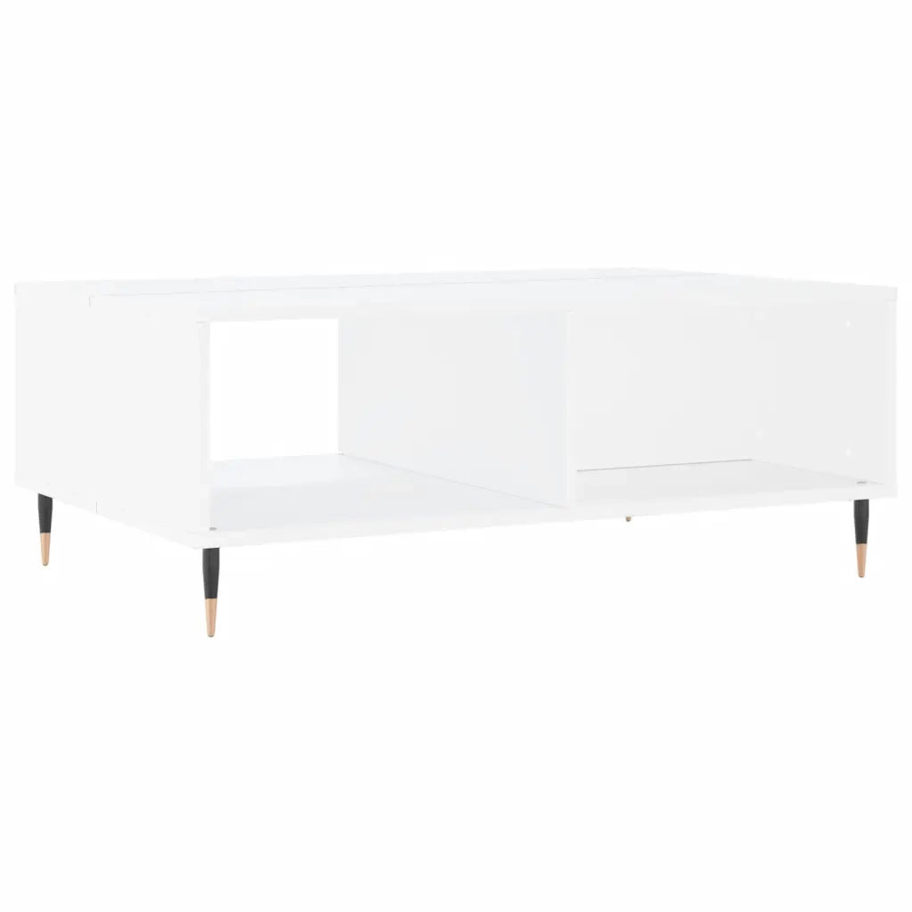 Tavolino da salotto | Tavolino da caff¨¨ | Tavolino da Soggiorno Bianco 90x60x35 cm in Legno Multistrato