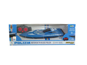 Barca Radiocomandata Polizia 2.4 GHz, Reel Toys, Eta 6+