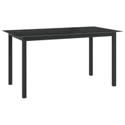 Set Mobili da Pranzo per Giardino 7 pz in Alluminio Antracite 3070637
