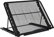 Stand per laptop, ventilata, stand per laptop multiangolare, stand per tablet pieghevole in acciaio inox