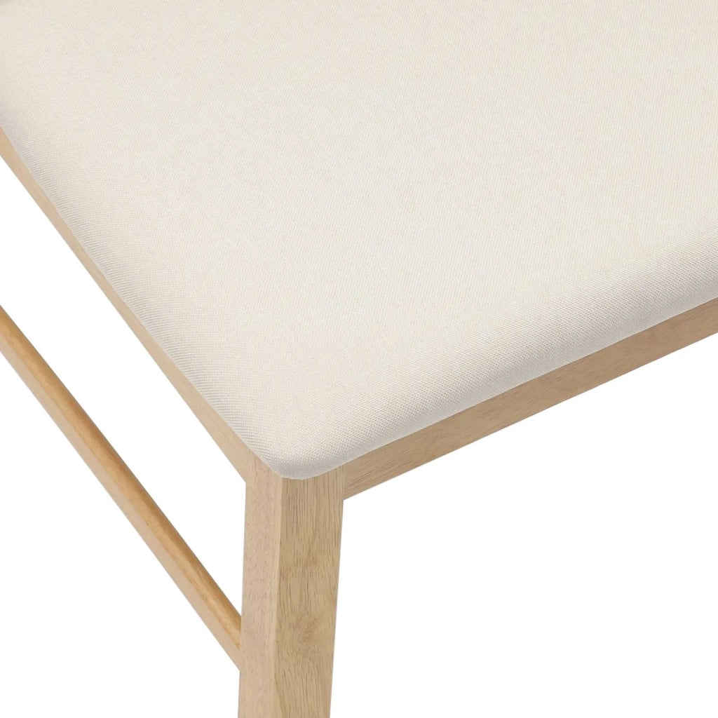 Sedie da pranzo 2 pcs Naturale 43 x 54 x 89 cm