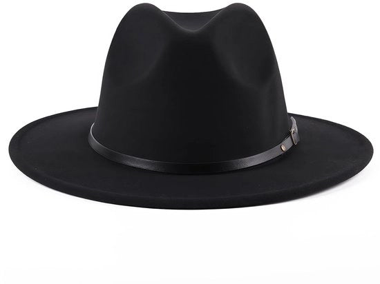 Fedora in Wolmix con Cinturino Adattabile - Altezza Cinturino 7,5 cm - Leggero - Unisex - Comodo e Respiro