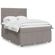 Giroletto a Molle con Materasso Tortora 140x190 cm in Tessuto 3291667