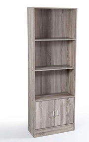 ERMES LIBRERIA IN LEGNO 60 X 24 X 170 CM COLORE OLMO CON 2 ANTE