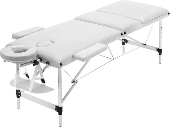 Tavolo di Massaggio con Bordi - Alluminio - Flessibile e Ripiegabile - 250KG di Capacità di Carico