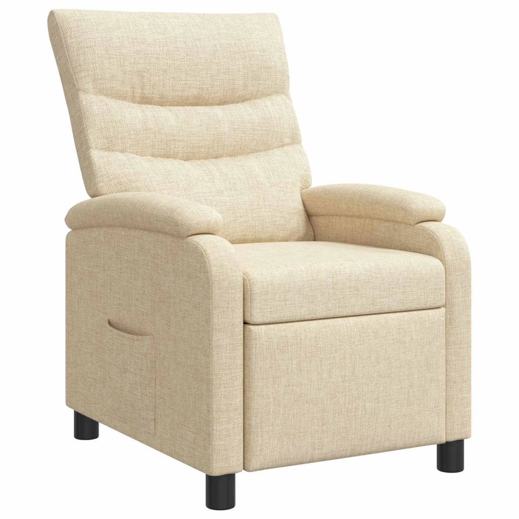 Divano Sedia-Poltrona reclinabile Crema Tessuto 122000