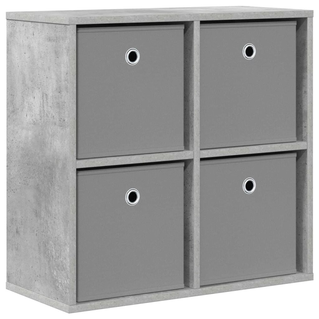 Credenza con cassetto Grigio cemento 59,5 x 27 x 57 cm
