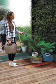 Serpentino pieghevole per giardino, 30 m, imballo completo con sacchetto di stoccaggio in plastica.