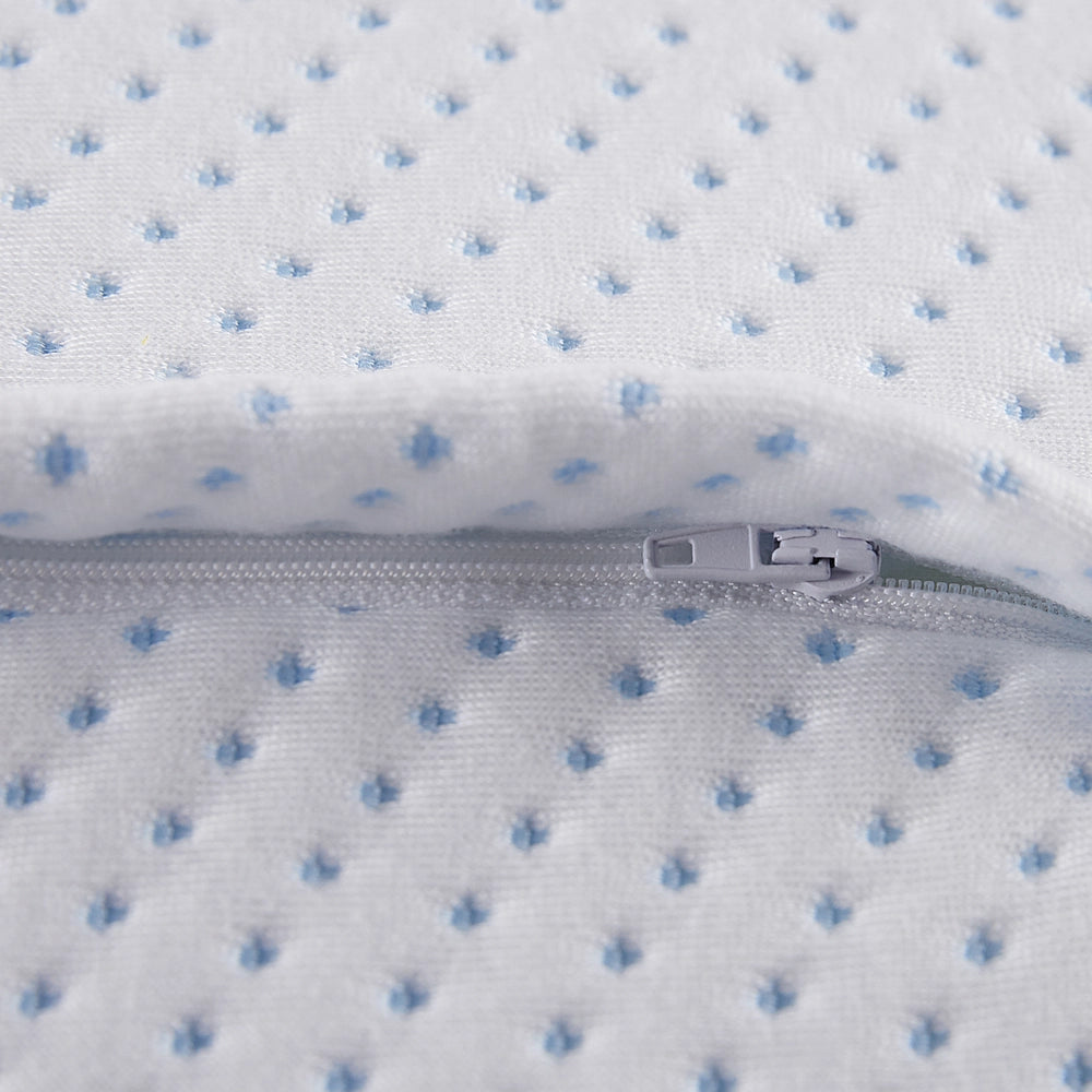 Cuscino Memory Foam Bianco Morbido Tessuto Rinfrescante Supporto Collo Ortopedico Morbido Antiallergico