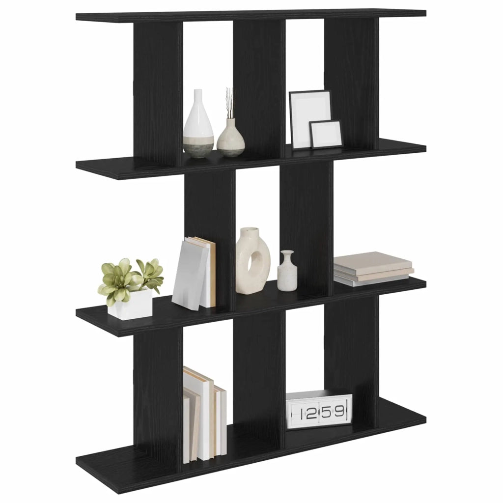Scaffale da parete Rovere Nero 102 x 20 x 96 cm 8012213