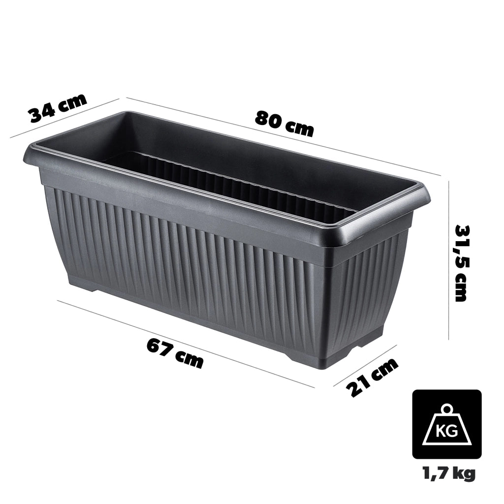 KADAX Doniczka DTT800-S433 Terra antracytowy <10><