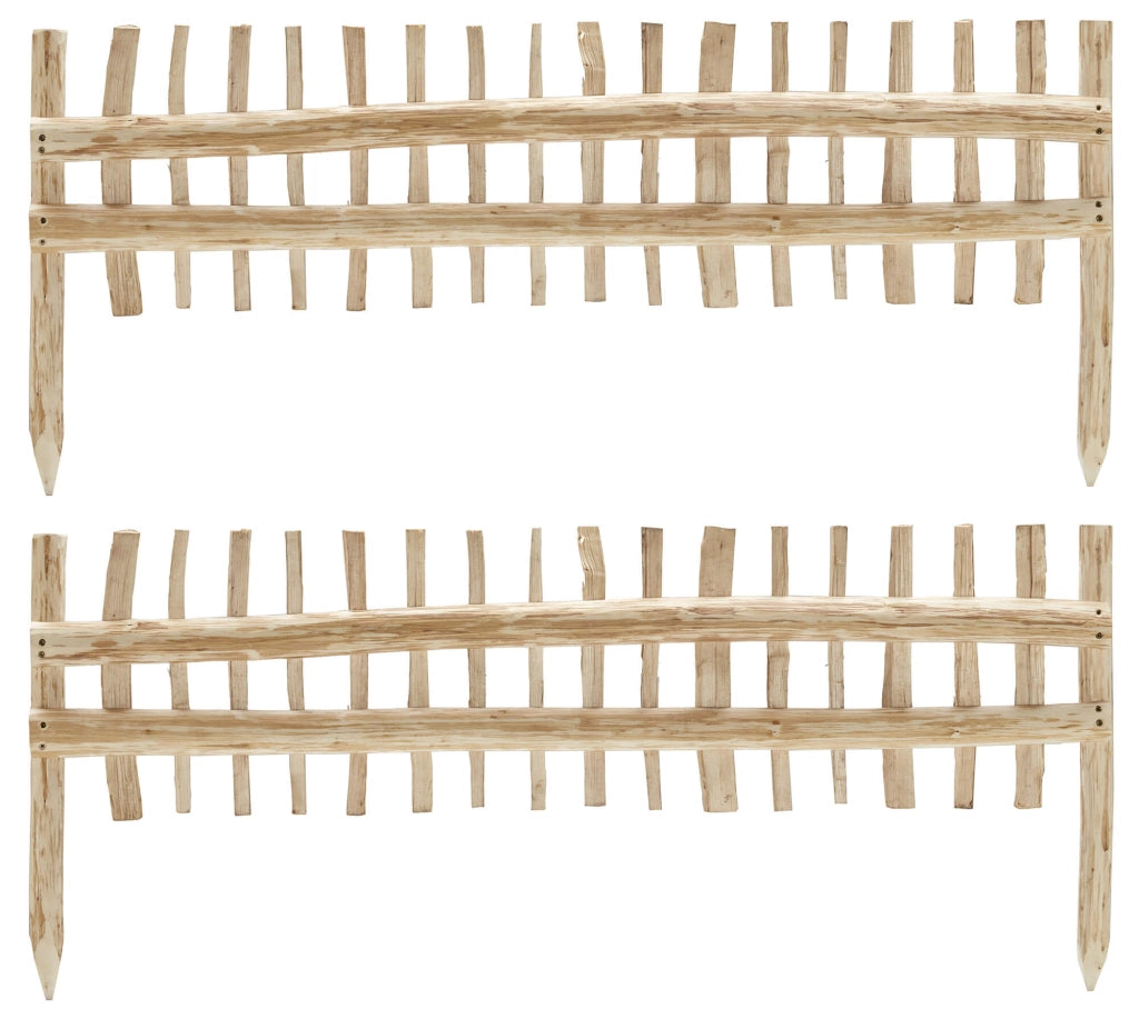 Minirecinzione 2 Pezzi 115x50 cm in Nocciolo Naturale