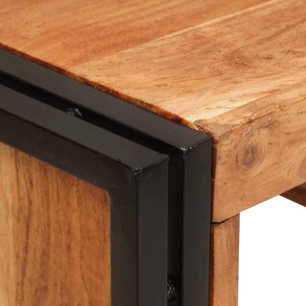 Portabottiglie Marrone 80 x 45 x 33 cm Legno di Acacia Massello CFW7287807