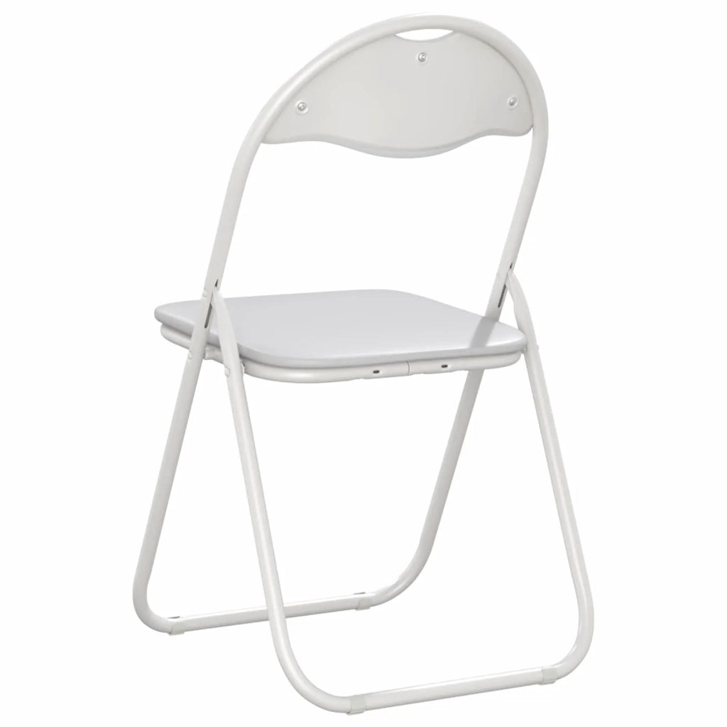 Sedia pieghevole 8 pcs Bianco 48 x 43,5 x 81 cm Pelle Sintetica