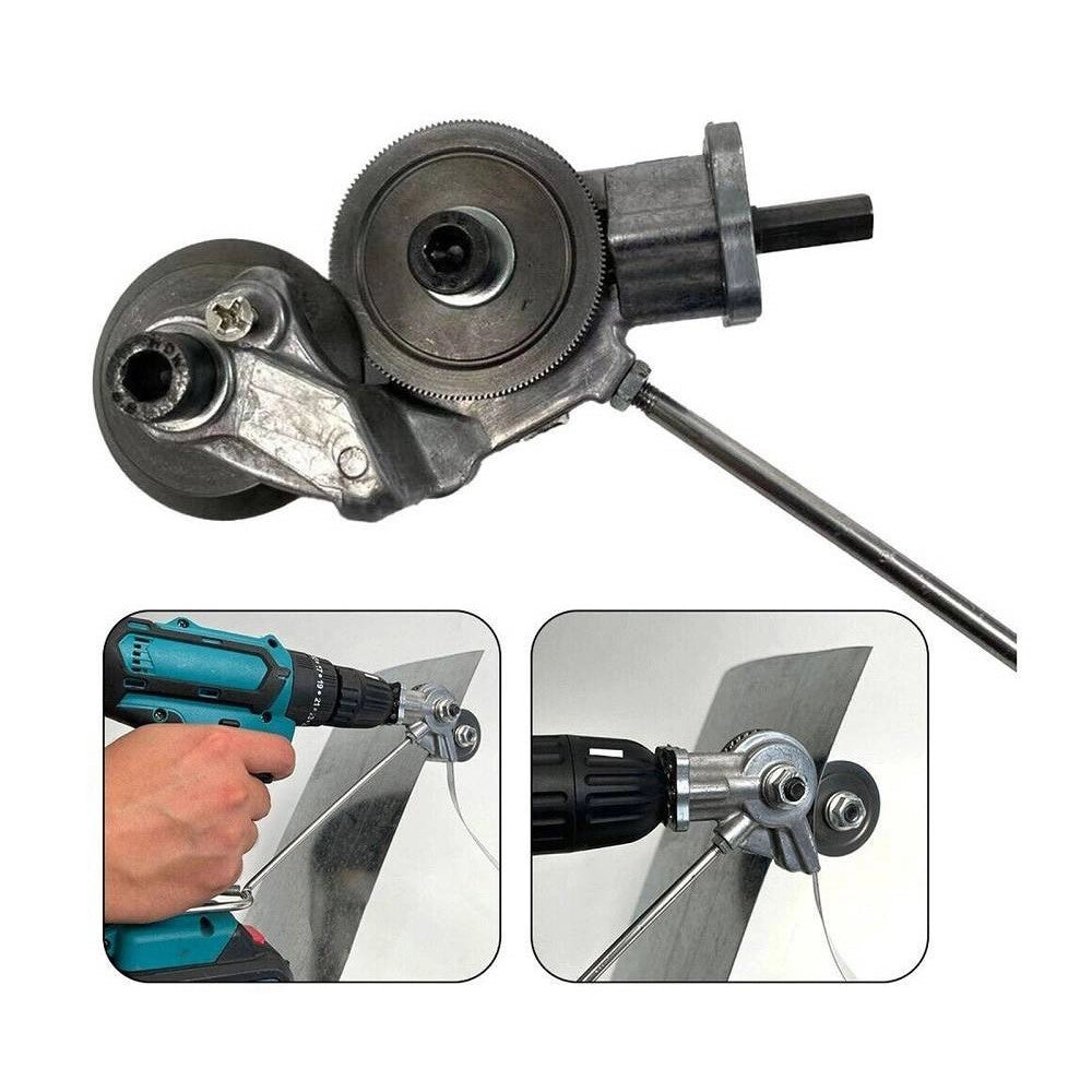 Trade Shop - Kit Trasformazione Da Trapano In Cesoia Elettrica Per Taglio Lamiera -