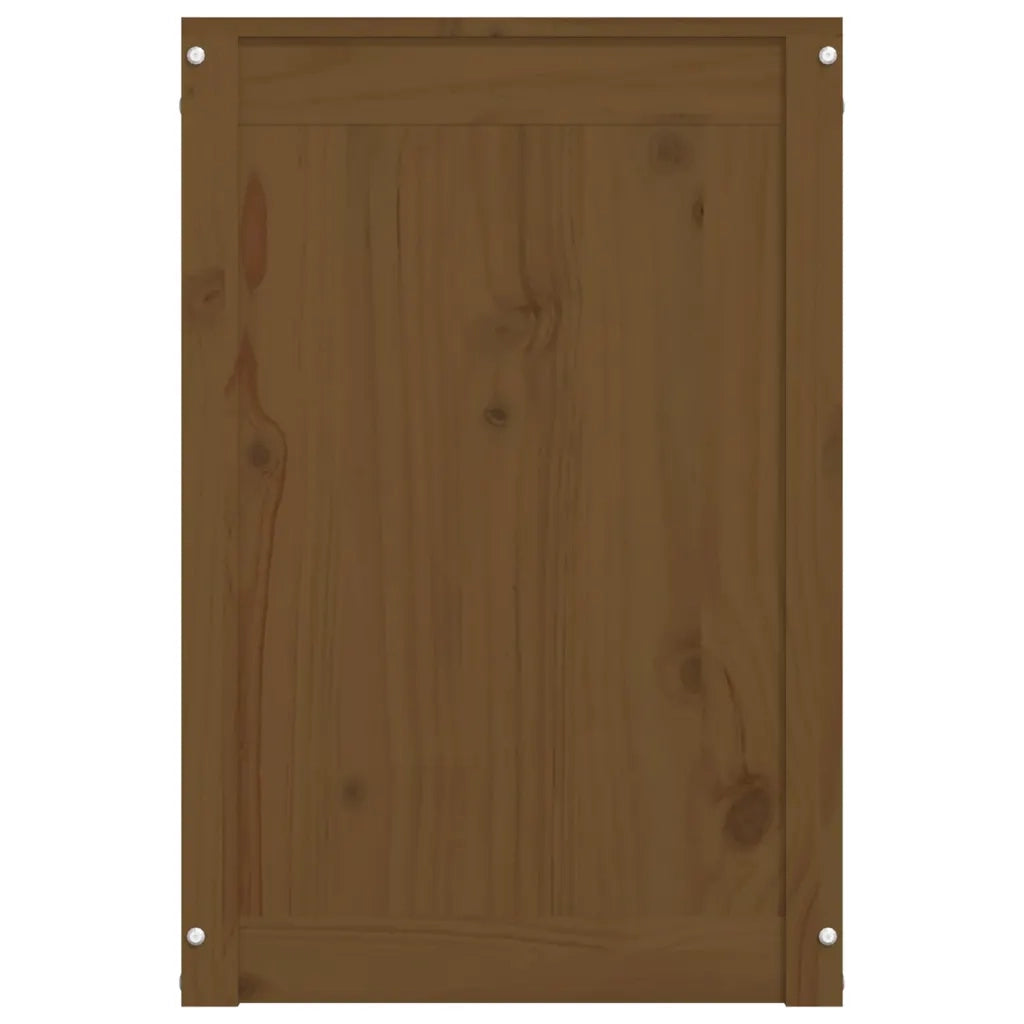 Contenitore per Bucato Miele 88,5x44x66 cm Legno Massello Pino