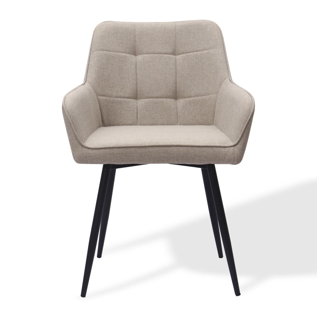 Sedie da Pranzo con Braccioli e Imbottite ¨C MINIMAL ¨C Set 2 Pezzi, Schienale Alto