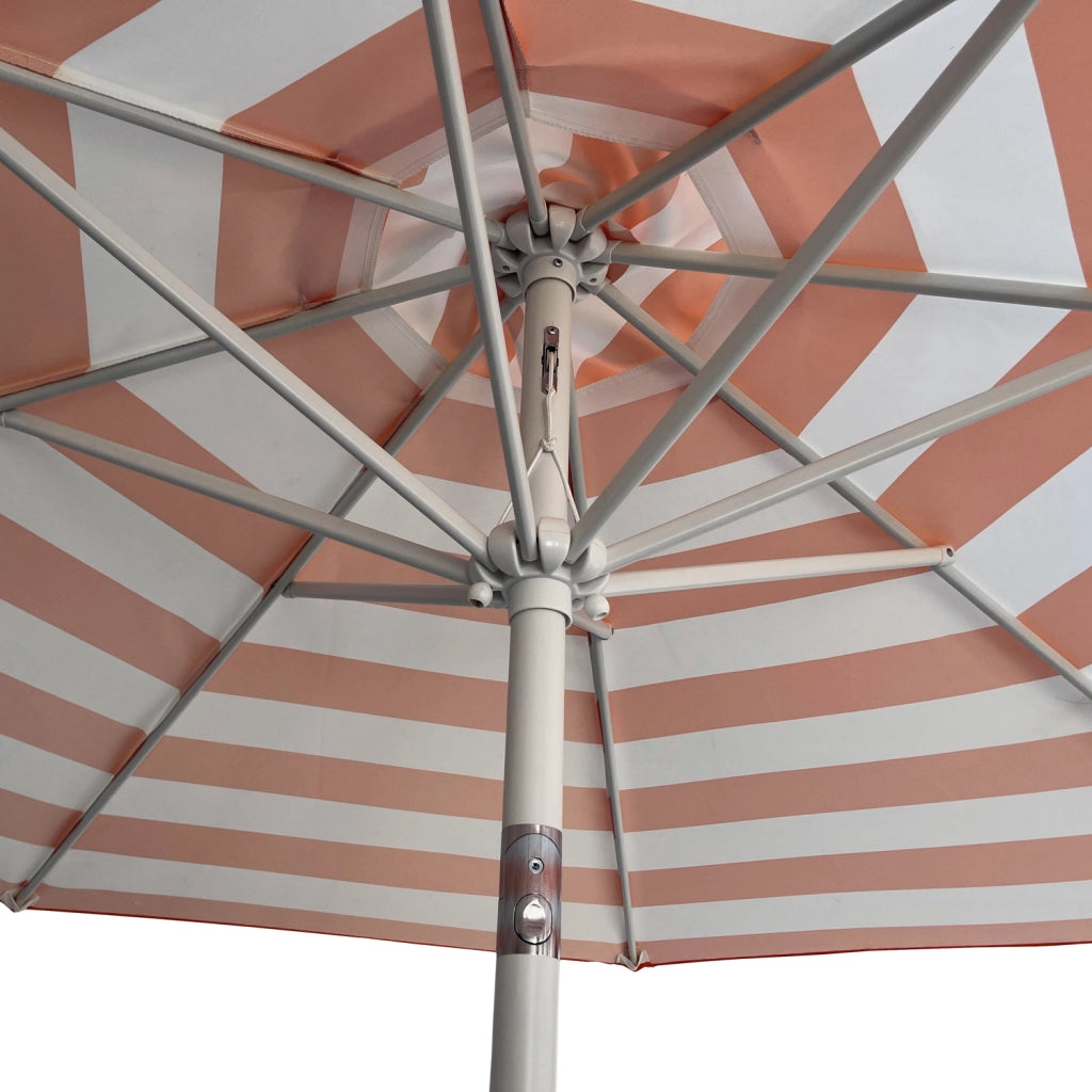 BANDOLOmbrellone rotondo diritto diametro 2,70 m con strisce arancioni