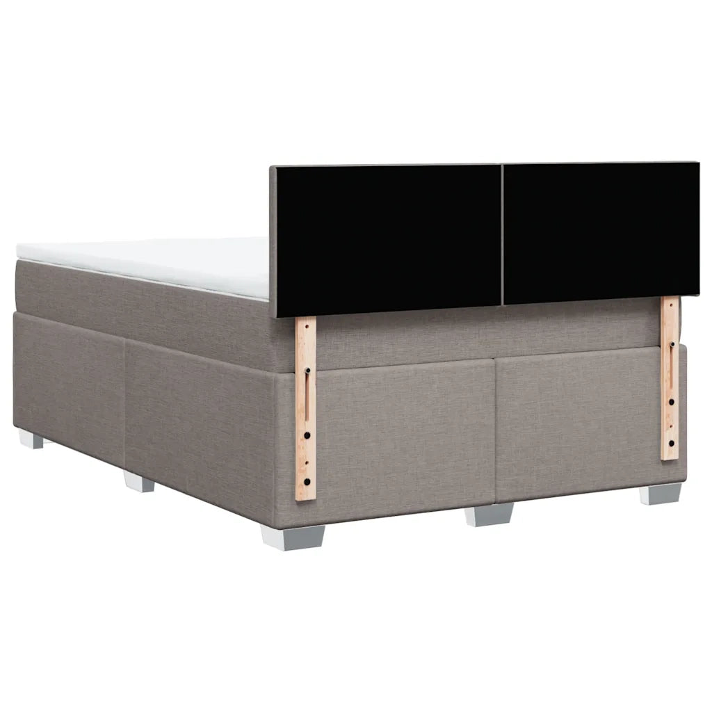 Giroletto a Molle con Materasso Tortora 160x200 cm in Tessuto 3285936