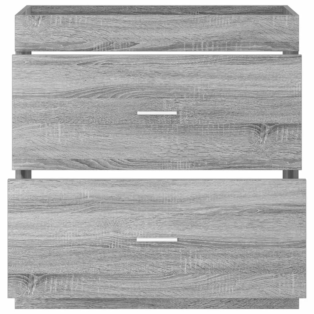 Mobiletto da Bagno Sotto Lavabo Sonoma grigio 890717