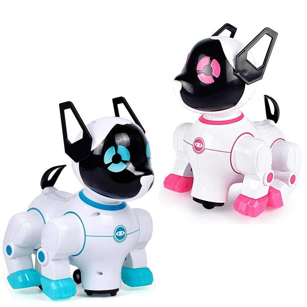 Trade Shop - Cane Cagnolino Robot Danza E Cammina Luci E Suoni Giocattoli Bambini 2 Colori -